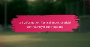 3-1-2 Formation: Tactical depth, Midfield control, Player contributions